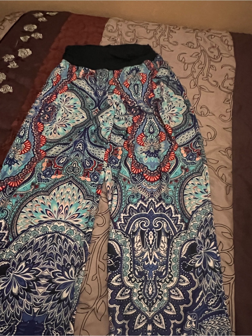 Alyx Blue Multi Paisley Maxi Skirt